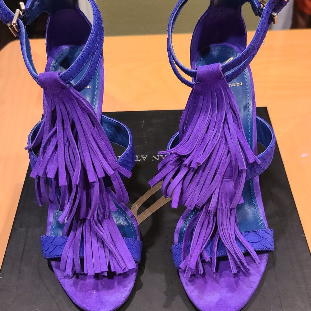 B Brian Atwood spiked heel sandals 9M